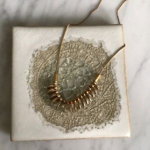 Madewell gold disc adjustable length necklace